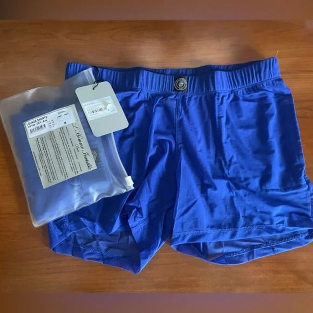 Mens L'Homme Invisible Paris Lounge Shorts in Aqua or Caprera - Sm or Med NWT - Picture 11 of 15